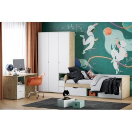 Шкаф комбинированный Олли 128.8х220х44.8 см